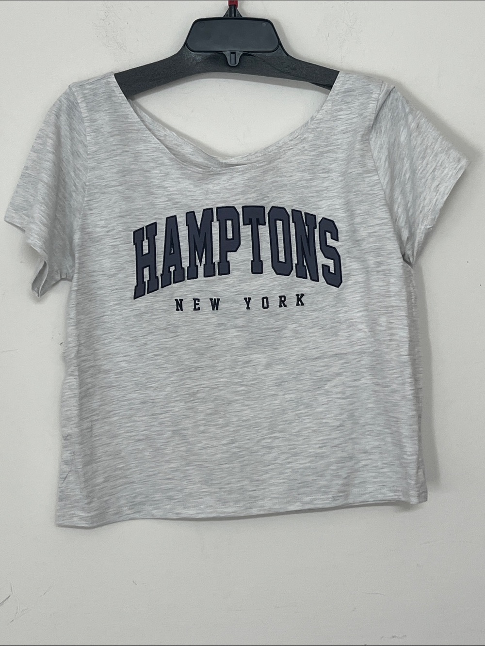 🌞Organic Collective Hamptons Graphic Tee - Light Heather Top women size L